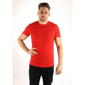 Calvin Klein pánské červené tričko Talb